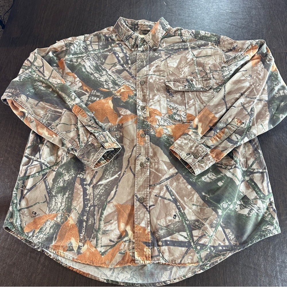 Outfitters Ridge Men's Heavy Fusion 3-D Camo Long Sleeved Shirt Sz XL